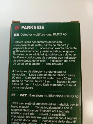Detector Parkside Multifuncional nuevo profesional