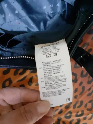 Borsa Armani Jeans Pelle Nera