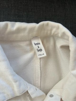 Giacca in denim patchwork vintage