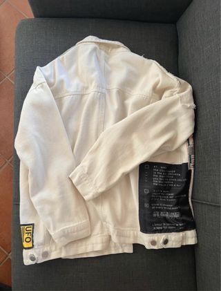 Giacca in denim patchwork vintage