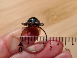 Anillo Plata Granate