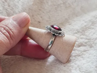 Anillo Plata Granate