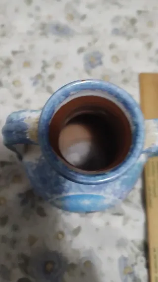 Vasetto Anfora in Argilla Decorato