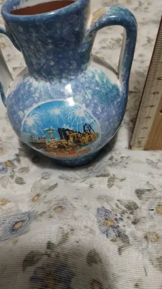 Vasetto Anfora in Argilla Decorato