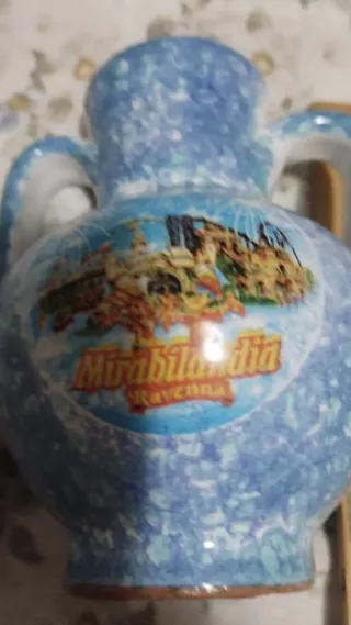 Vasetto Anfora in Argilla Decorato