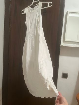 Vestido Hich blanco sin mangas
