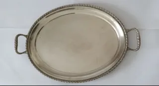 Vassoio Argento 800 Massiccio Anni '40