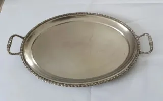 Vassoio Argento 800 Massiccio Anni '40