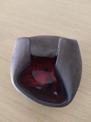 Cerámica Cenicero rojo