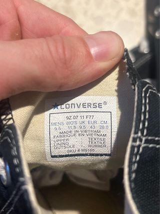 Zapatillas Converse All Star Negras