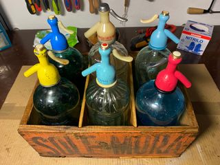 Sifones antiguos con caja