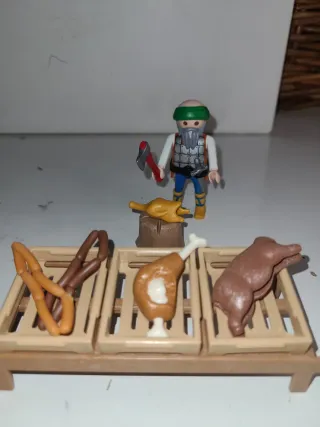 Lote 61. Carnicero playmobil