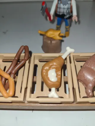 Lote 61. Carnicero playmobil