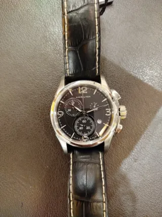 Reloj Hamilton Chrono Cuarzo Negro/Plata