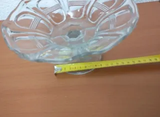 Frutero de cristal vintage, más de 100 años