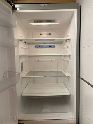 Nevera LG plateada