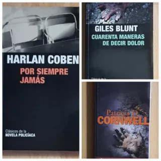 Lote libros novela negra policíaca