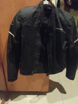 Chaqueta de moto Acerbis negra