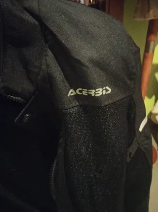 Chaqueta de moto Acerbis negra