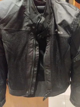 Chaqueta de moto Acerbis negra