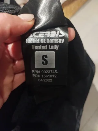 Chaqueta de moto Acerbis negra