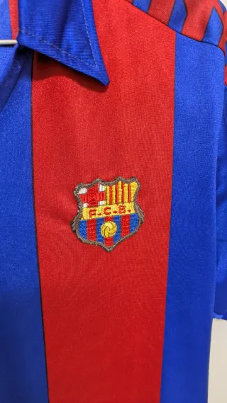 Camiseta FC Barcelona Meyba mangas azules