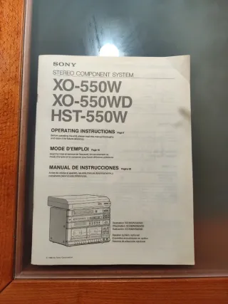 Equipo de música Sony XO-550W