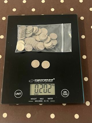 Monedas 200 gramos de England.