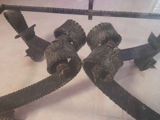 Mesa Centro Hierro Forjado y Cristal