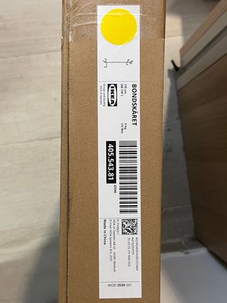 Perchero BONDSKARET IKEA amarillo