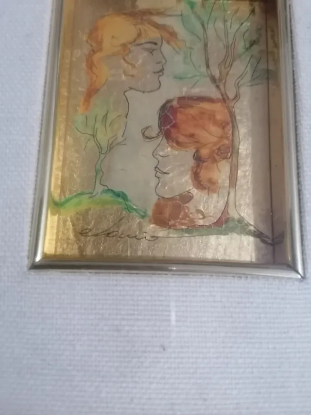 Quadro d'autore vintage anni '80 firmato