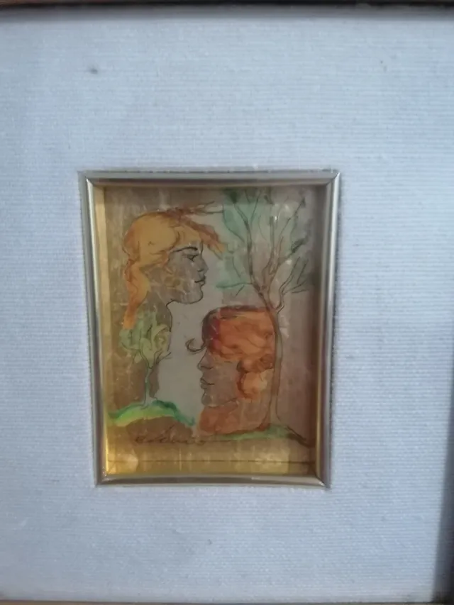 Quadro d'autore vintage anni '80 firmato