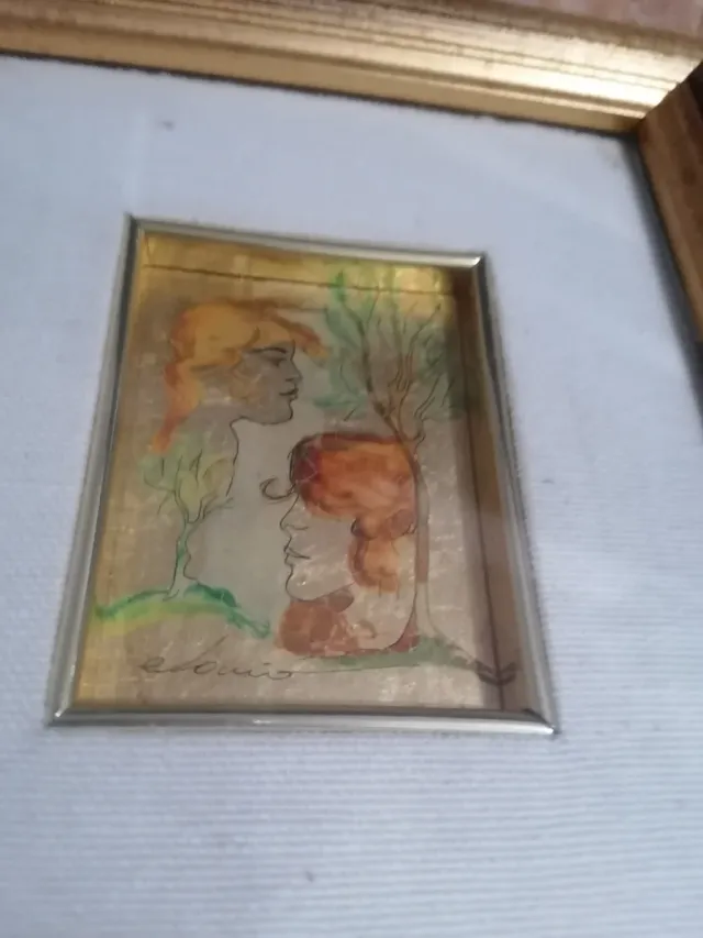 Quadro d'autore vintage anni '80 firmato