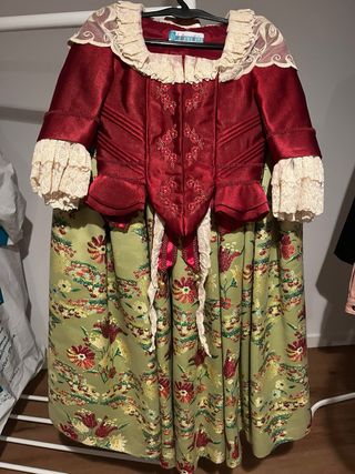 Falda fallera niña. Largo 93 cm.