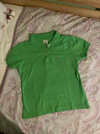 Polo Lacoste Verde Talla S Unisex