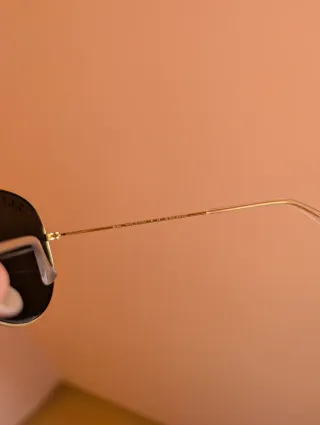 Gafas Ray-Ban Aviador Doradas Polarizadas nuevas