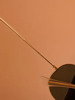 Gafas Ray-Ban Aviador Doradas Polarizadas nuevas