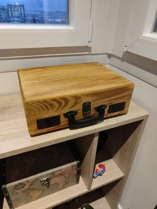 Tocadiscos diseño Vintage Madera