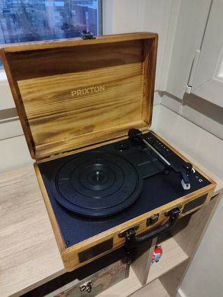 Tocadiscos diseño Vintage Madera