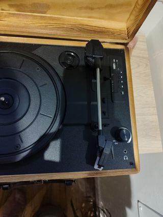 Tocadiscos diseño Vintage Madera