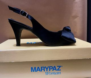 Sandalia Marypaz Raso Negro Talla 38