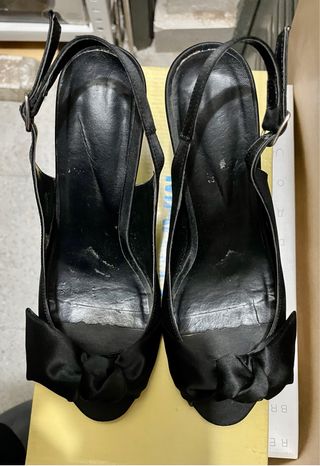 Sandalia Marypaz Raso Negro Talla 38