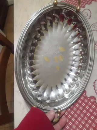 Vasso Ovale Acciaio Dorato