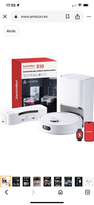 Robot aspirador SwitchBot S10