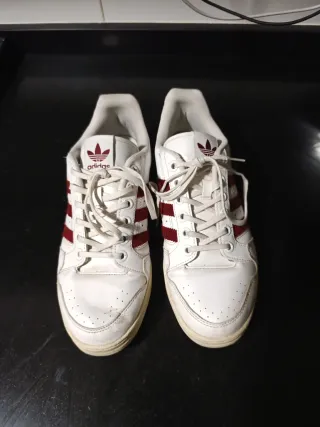 Zapatillas Adidas Hombre Blancas y Rojas