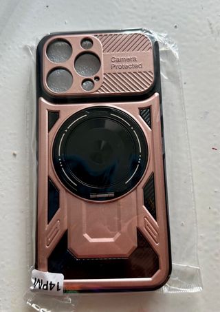 Cover iPhone 14 Pro Max Oro Rosa e Viola