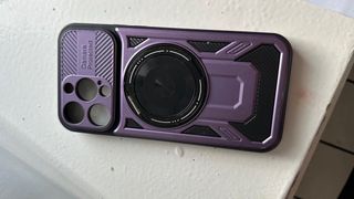 Cover iPhone 14 Pro Max Oro Rosa e Viola