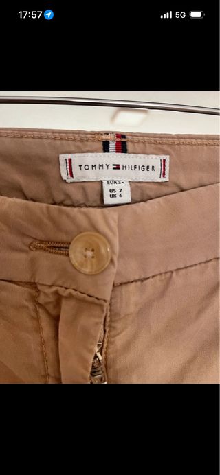 Conjunto de pantalón y top beige