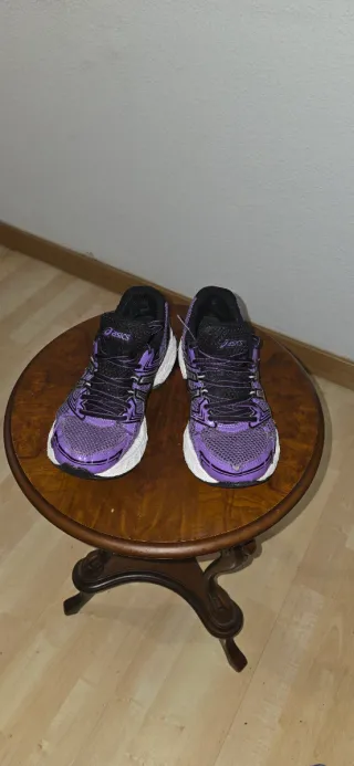 Zapatillas deportivas ASICS mujer morado/plata