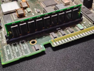 Scheda madre IBM PS/2 50Z con CPU e memoria